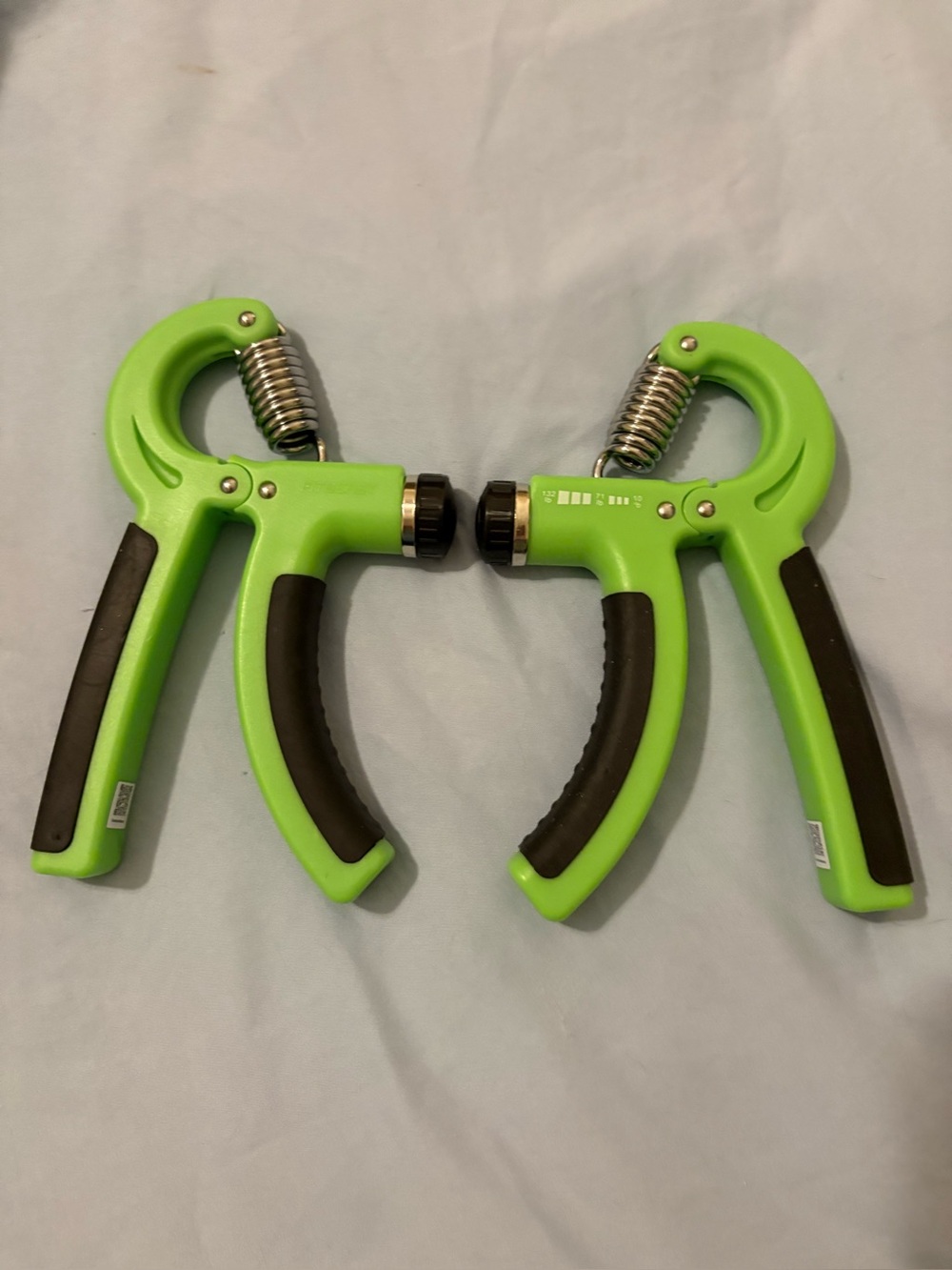 Adjustable Green Hand Grip Strengtheners - Pair